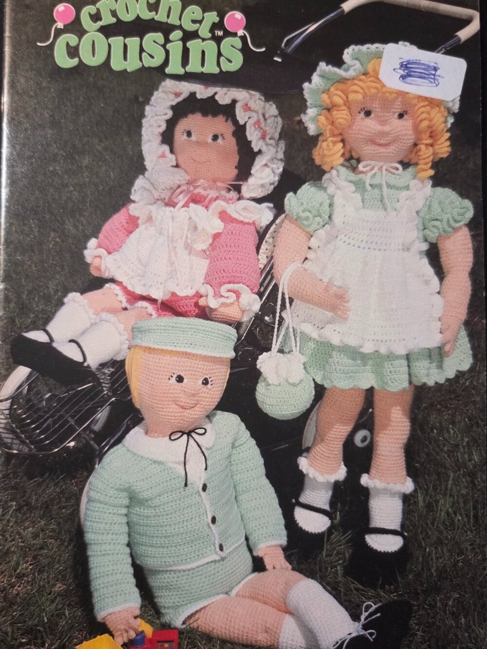 Vintage 1984 Annie's Pattern Club Crochet Cousins Dolls Book 87C41 OOP